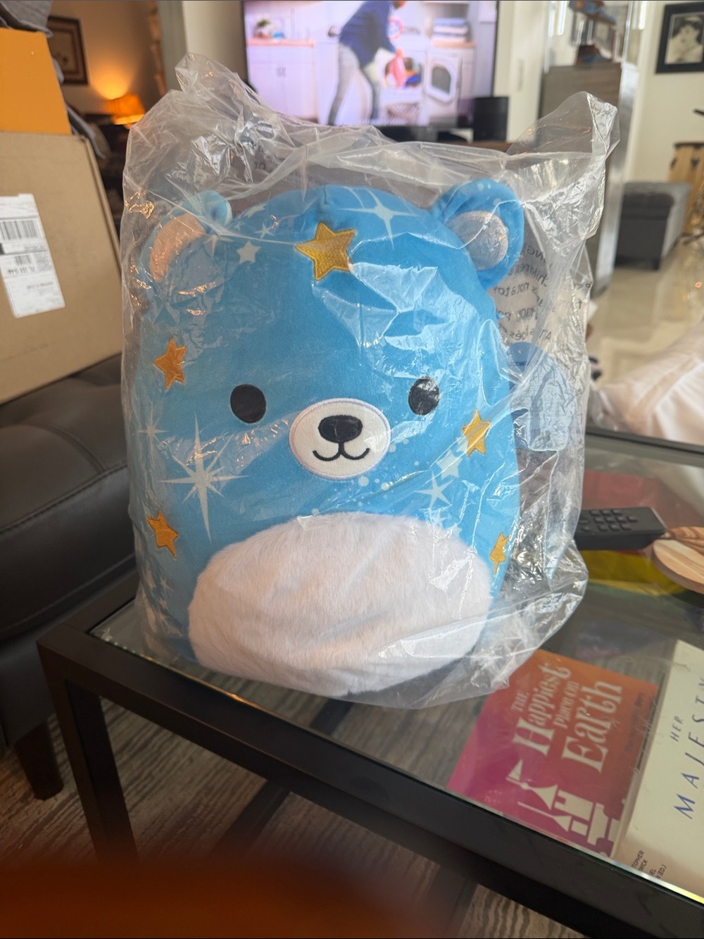 Squishmallows Blue Star Bear Plush